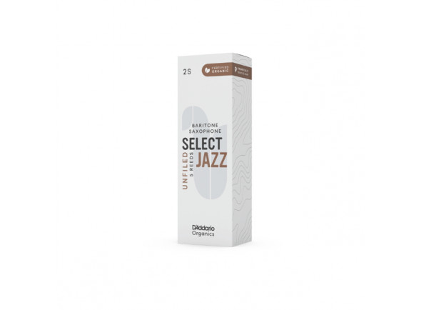 Daddario Organic Select Jazz Unfiled Baritone Saxophone Reeds Strength 4 Medium 5-pack Daddario Organic Select Jazz Unfiled Baritone Saxophone Reeds Strength 4 Medium 5-pack